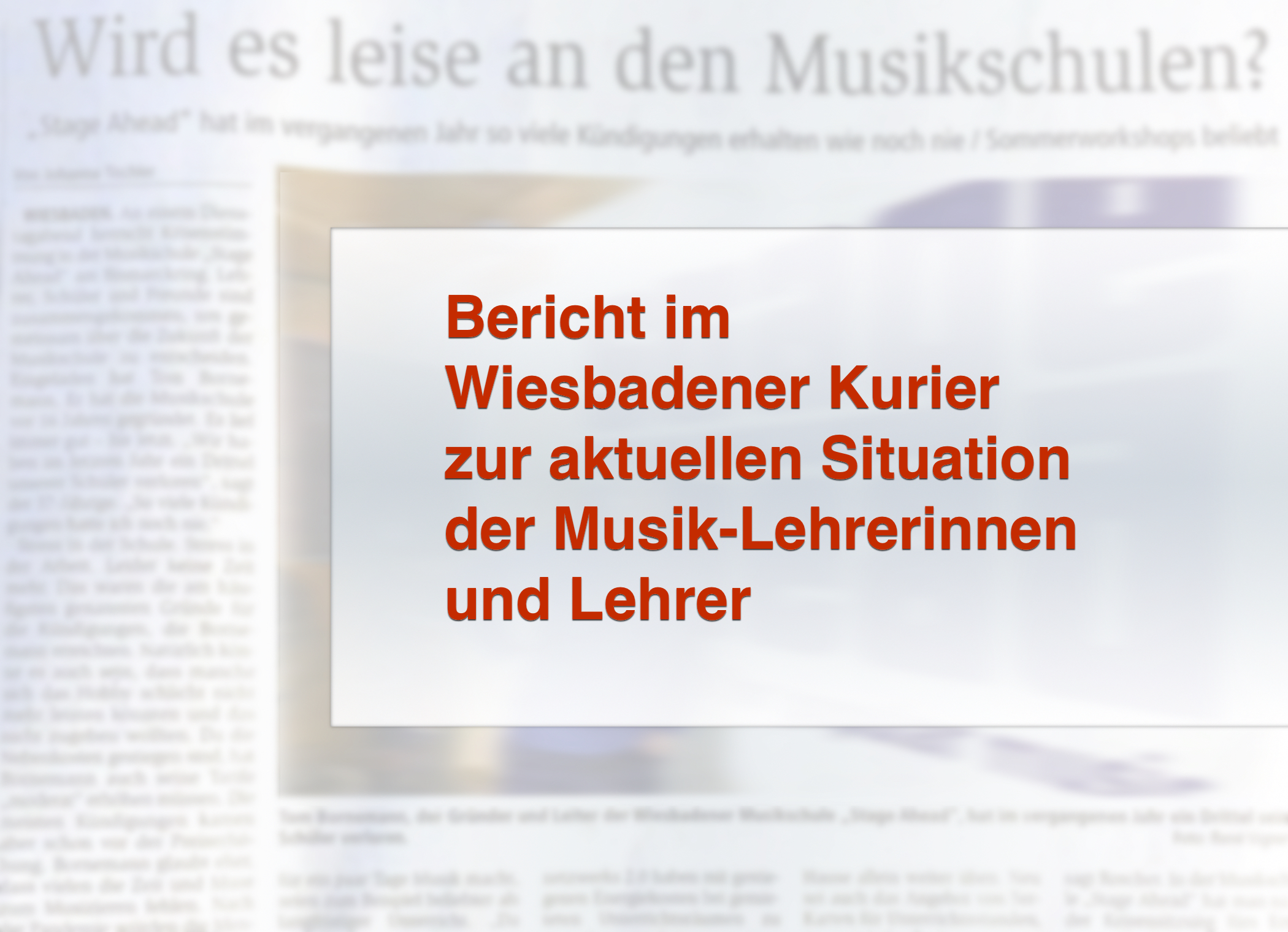 Presseschau-Link zum Artiikel im Wiesbadener Kurier